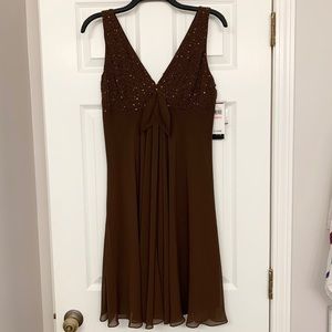 Brown Eva Blue Dress
